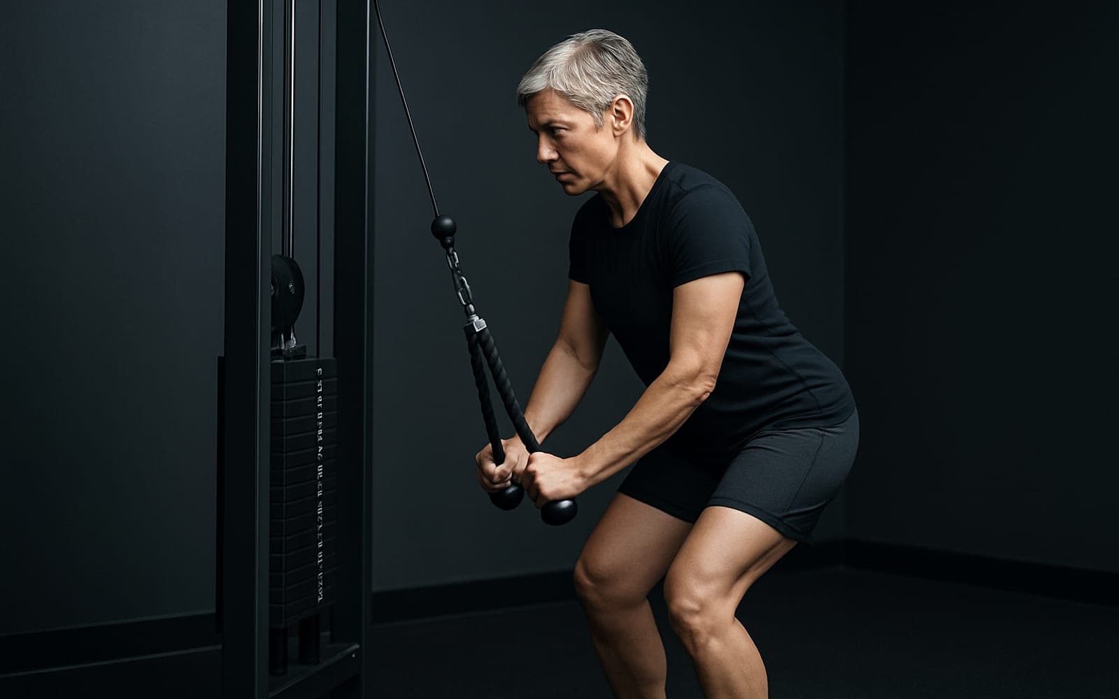 Cable Triceps Extension — working position