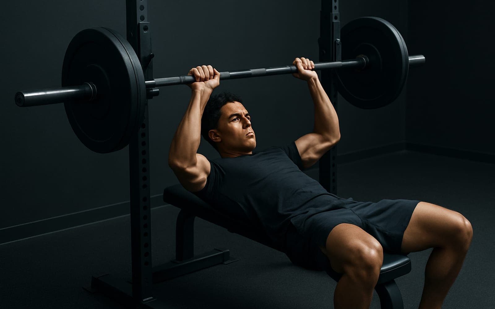 Close-Grip Bench Press — working position