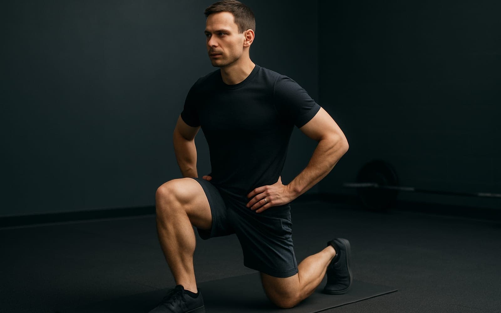 Reverse Lunge — the working position of the movement