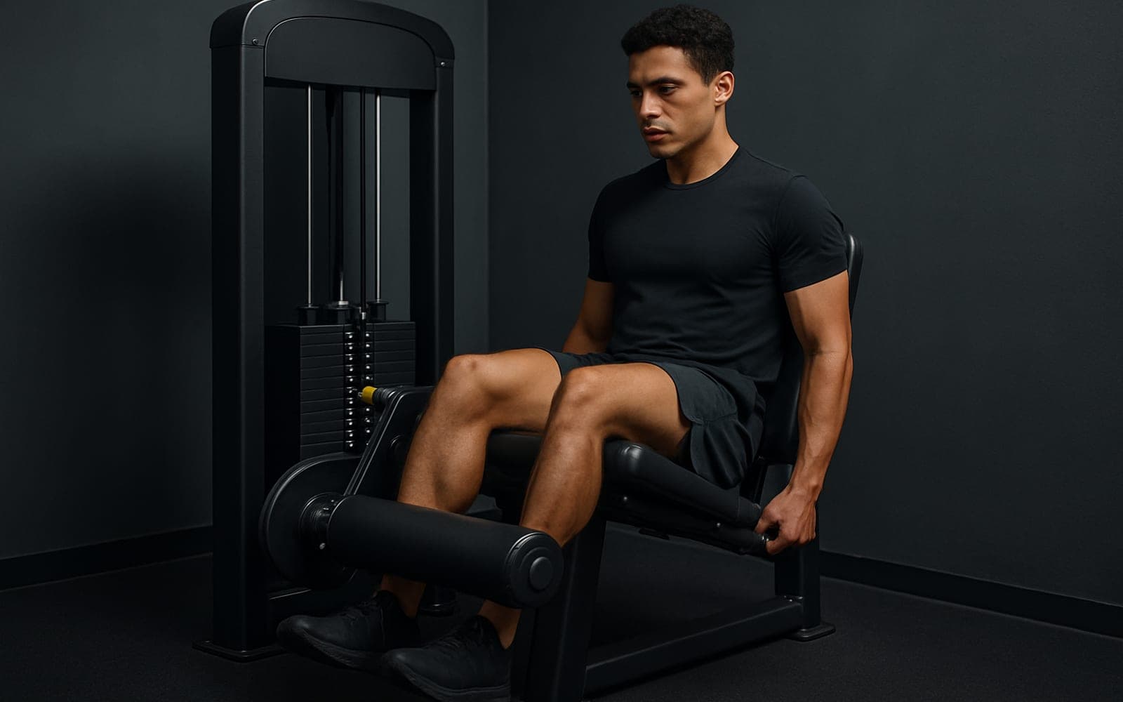 Seated Leg Curl — working position